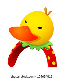 Vector icon duck hairband