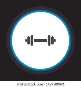 Vector icon dumbbell 10 EPS . Lorem Ipsum Illustration design