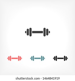 Vector icon dumbbell 10 EPS . Lorem Ipsum Illustration design
