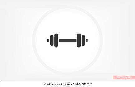Vector icon dumbbell 10 EPS . Lorem Ipsum Illustration design