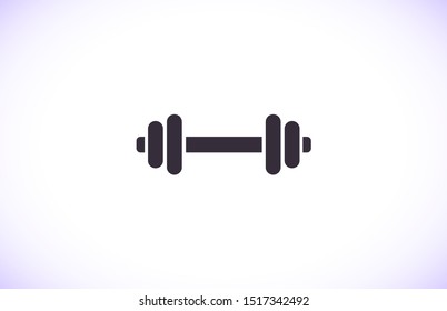 Vector icon dumbbell 10 EPS . Lorem Ipsum Illustration design