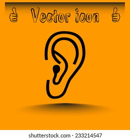 Vector icon ear