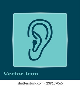 Vector icon ear