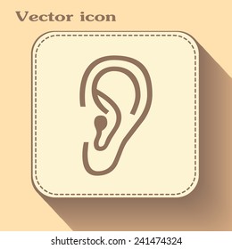 Vector icon ear