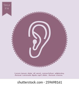 Vector icon ear