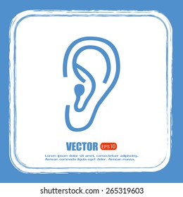 Vector icon ear