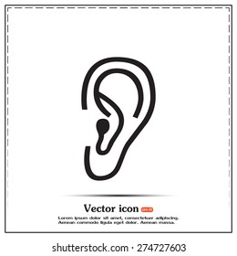 Vector icon ear