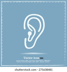 Vector icon ear