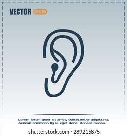 Vector icon ear