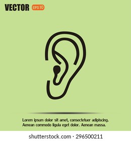 Vector icon ear