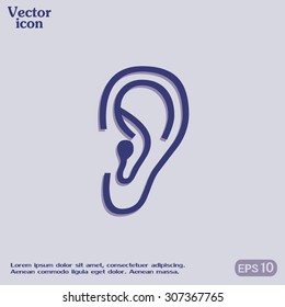 Vector icon ear