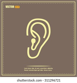 Vector icon ear