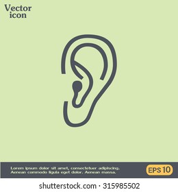 Vector icon ear