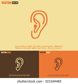 Vector icon ear