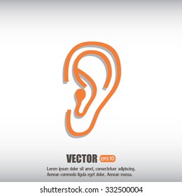 Vector icon ear