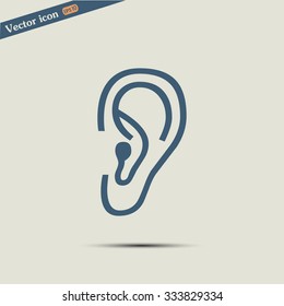 Vector icon ear