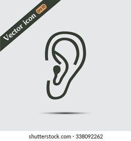 Vector icon ear