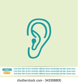 Vector icon ear