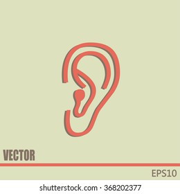 Vector icon ear