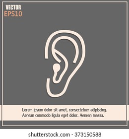 Vector icon ear