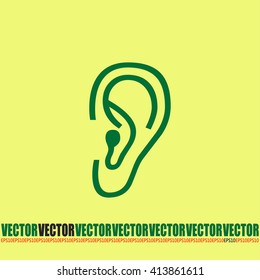 Vector icon ear