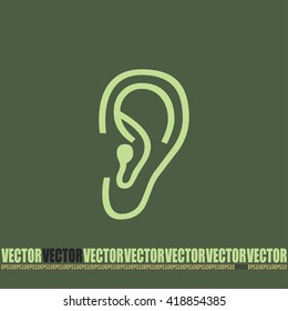 Vector icon ear