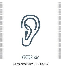 Vector icon ear