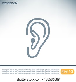 Vector icon ear