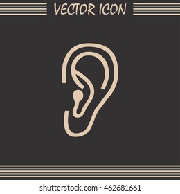 Vector icon ear
