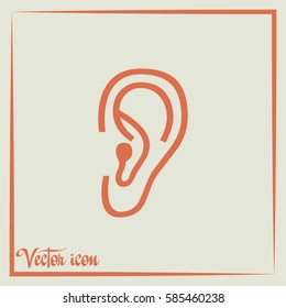 Vector icon ear