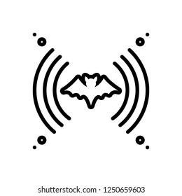 Vector Icon For Echolocation