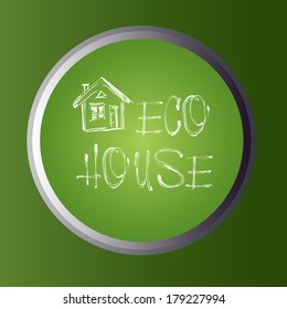 vector icon eco house
