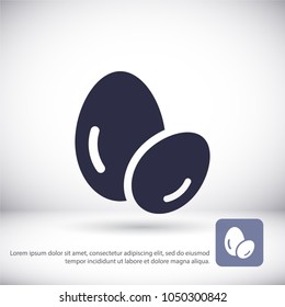 Vector icon eggs 10 EPS