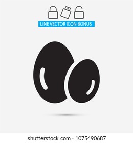 Vector icon eggs 10 EPS
