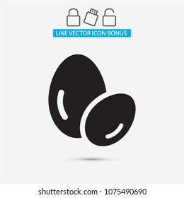 Vector icon eggs 10 EPS