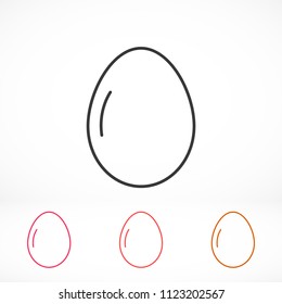 Vector icon eggs 10 EPS