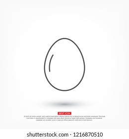 Vector icon eggs 10 EPS