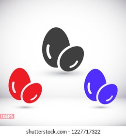 Vector icon eggs 10 EPS