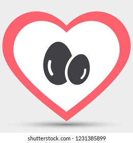 Vector icon eggs 10 EPS