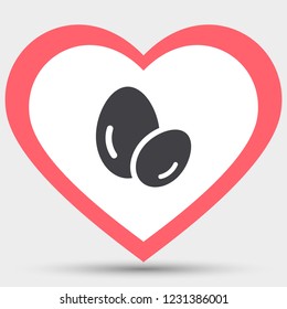 Vector icon eggs 10 EPS