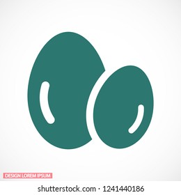 Vector icon eggs 10 EPS