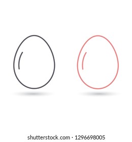 Vector icon eggs 10 EPS