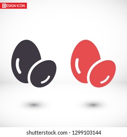 Vector icon eggs 10 EPS