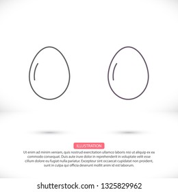 Vector icon eggs 10 EPS