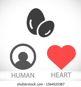 Vector icon eggs 10 EPS