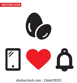 Vector icon eggs 10 EPS