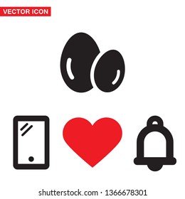 Vector icon eggs 10 EPS