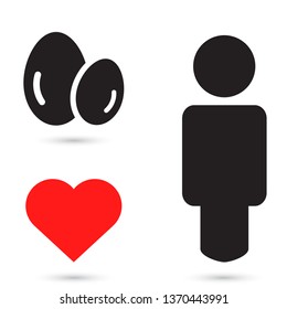 Vector icon eggs 10 EPS