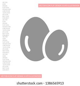 Vector icon eggs 10 EPS . Lorem Ipsum Illustration design