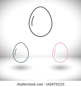 Vector icon eggs 10 EPS . Lorem Ipsum Illustration design